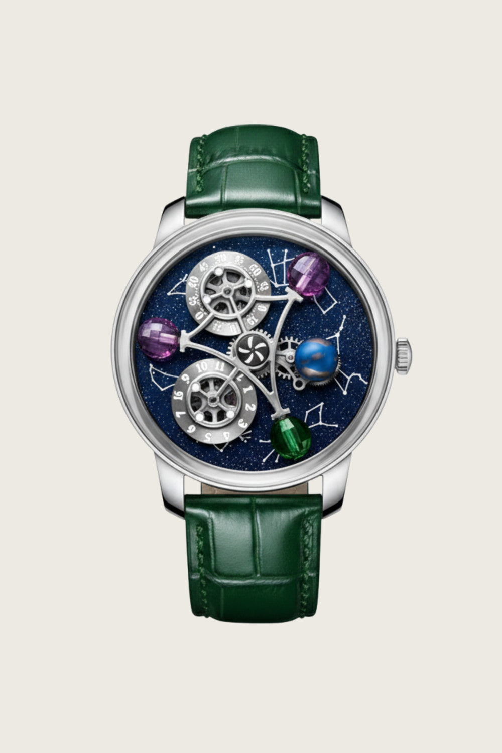 Galactic Green Gemstone Multi-Orbit Watch (39936978)
