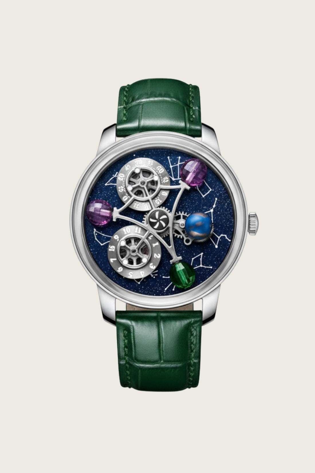 Galactic Green Gemstone Multi-Orbit Watch (39936978)