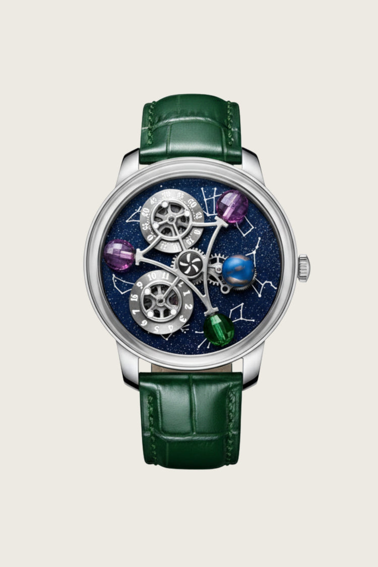 Galactic Green Gemstone Multi-Orbit Watch (39936978)
