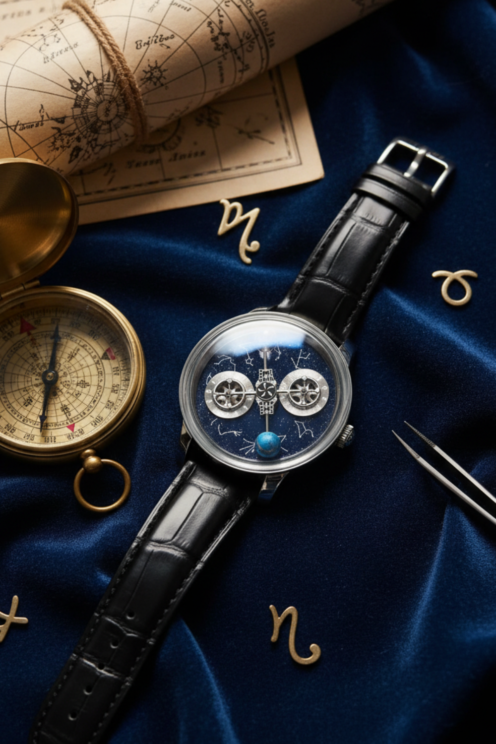 Astral Black Orbit Constellation Watch