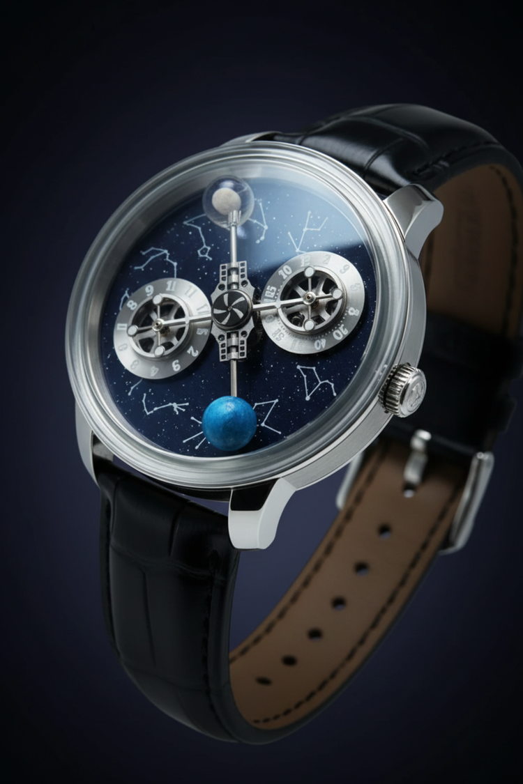 Astral Black Orbit Constellation Watch