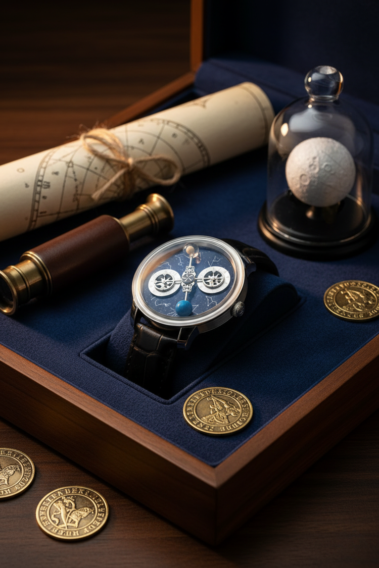 Astral Black Orbit Constellation Watch