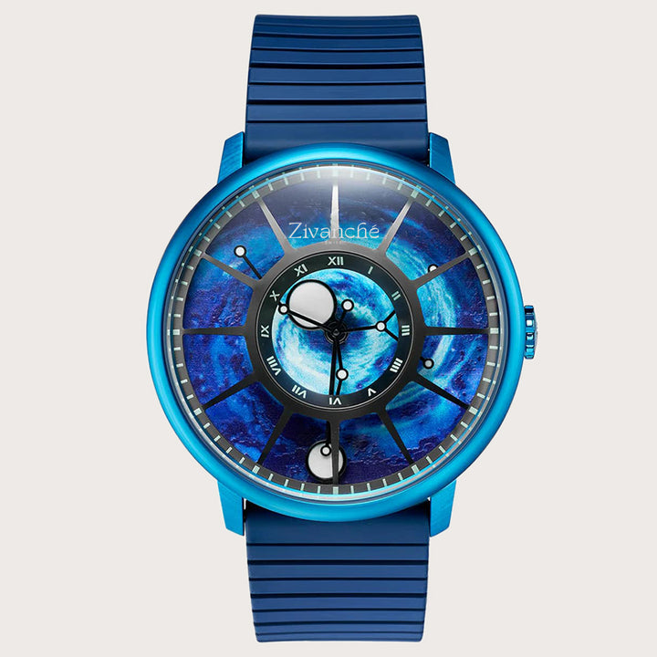 Dakomon Planet-Blue Tourbillon Manual Mechanical Movement