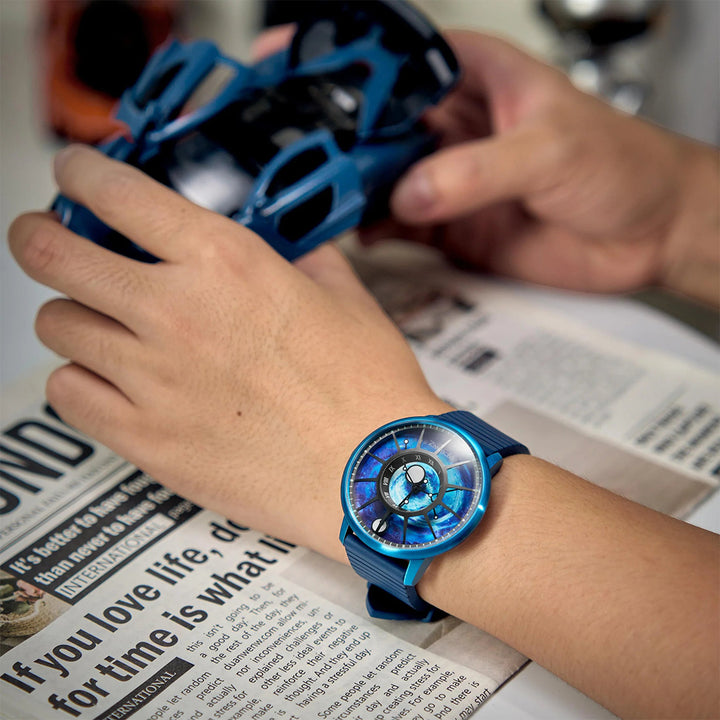 Dakomon Planet-Blue Tourbillon Manual Mechanical Movement