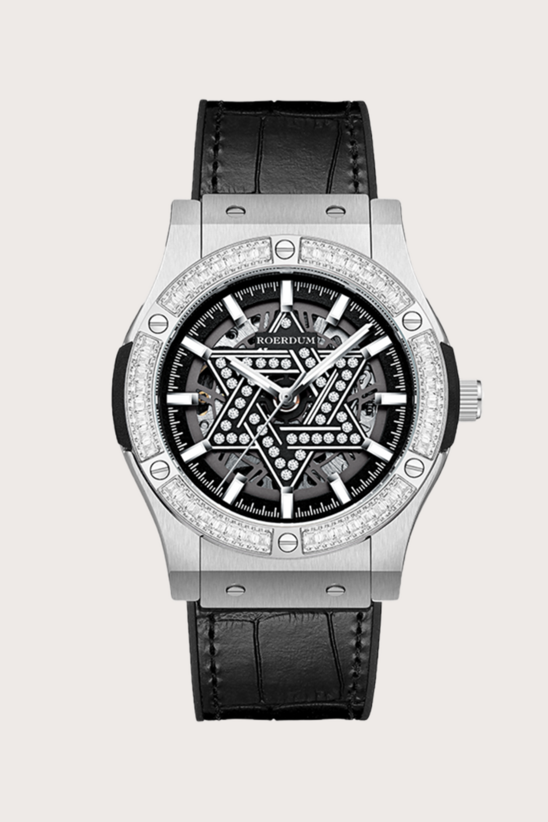 Star of David | Black Diamond Dial Fully Automatic Watch| A Roerdum Edition