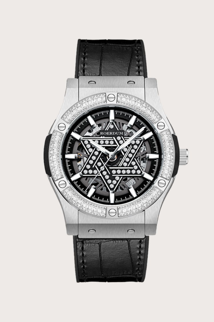 Star of David | Black Diamond Dial Fully Automatic Watch| A Roerdum Edition