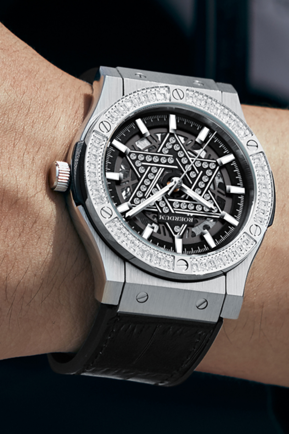 Star of David | Black Diamond Dial Fully Automatic Watch| A Roerdum Edition