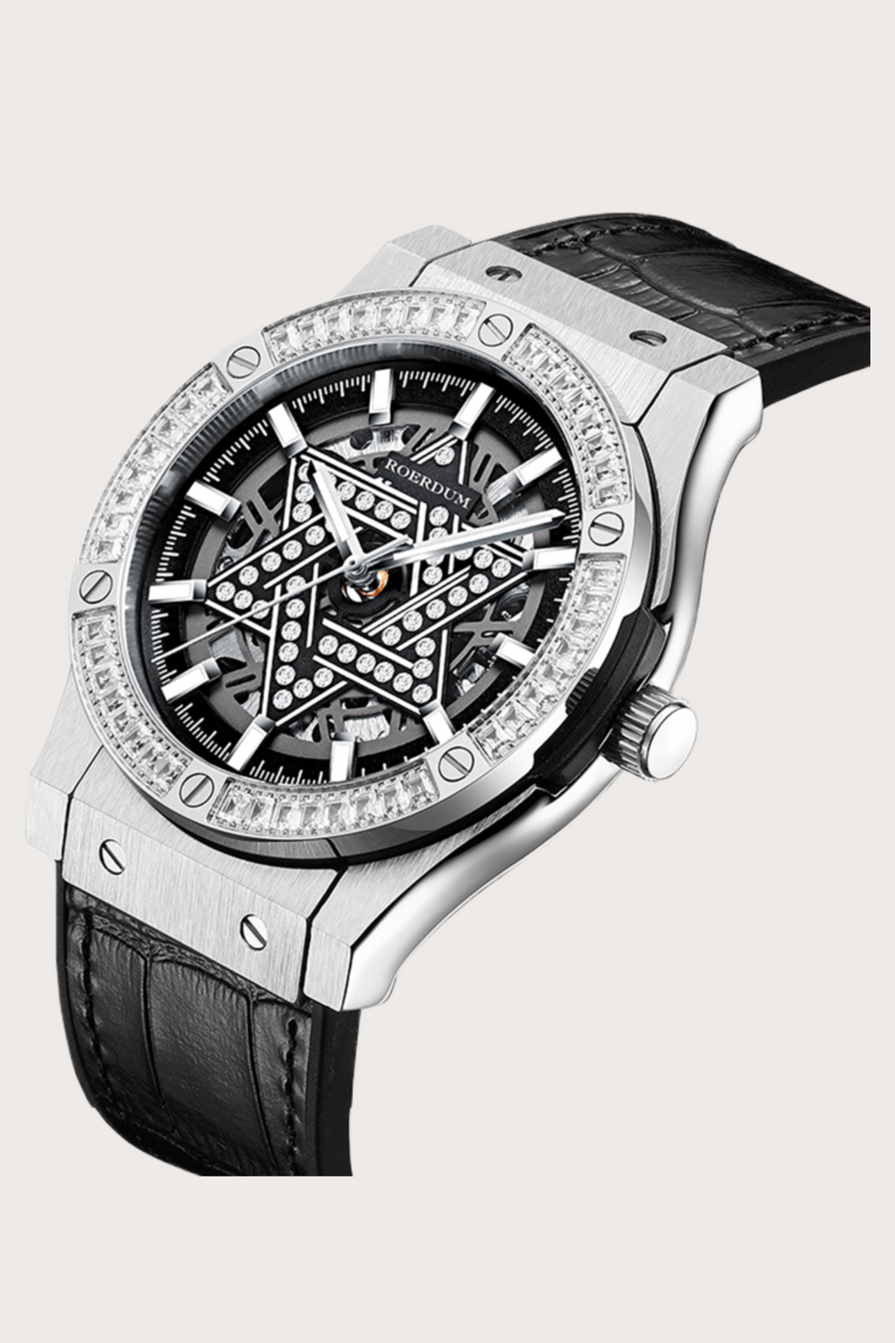 Star of David | Black Diamond Dial Fully Automatic Watch| A Roerdum Edition