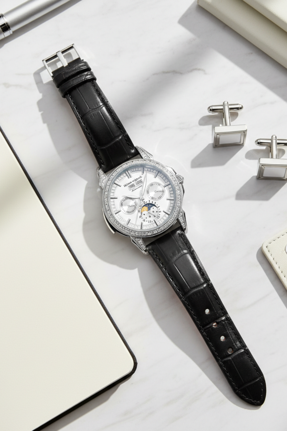 Astronaut Orbital Precision | White Dial Fully Automatic Watch Infinite Universe Series |A Mclaro Edition Watch (ZIVROAOPWHT0116)