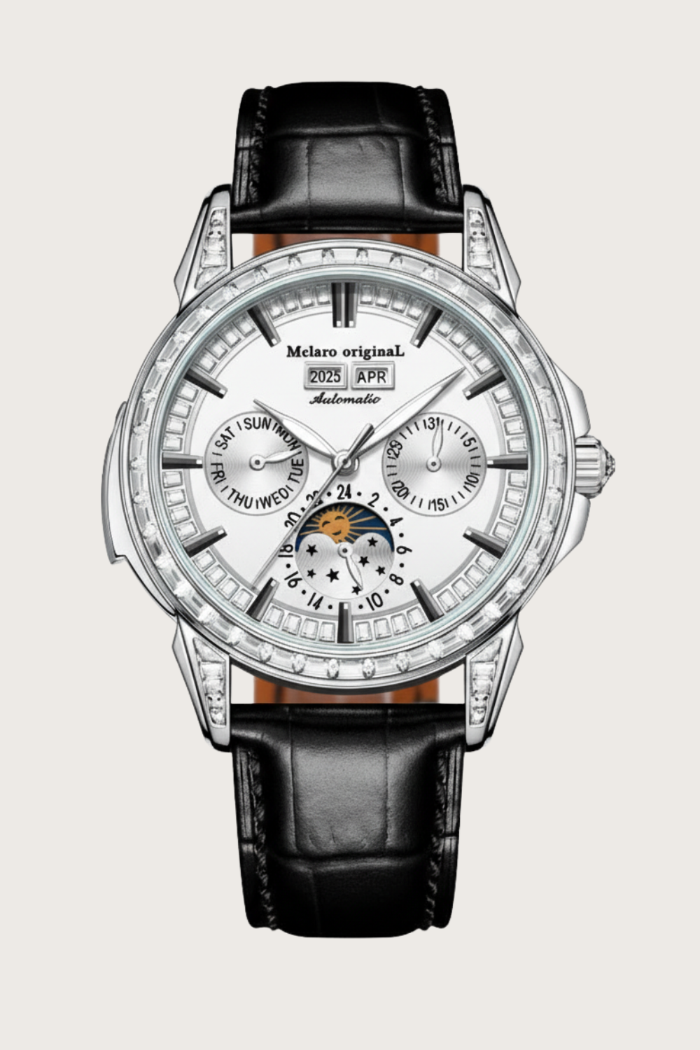 Astronaut Orbital Precision | White Dial Fully Automatic Watch Infinite Universe Series |A Mclaro Edition Watch (ZIVROAOPWHT0116)